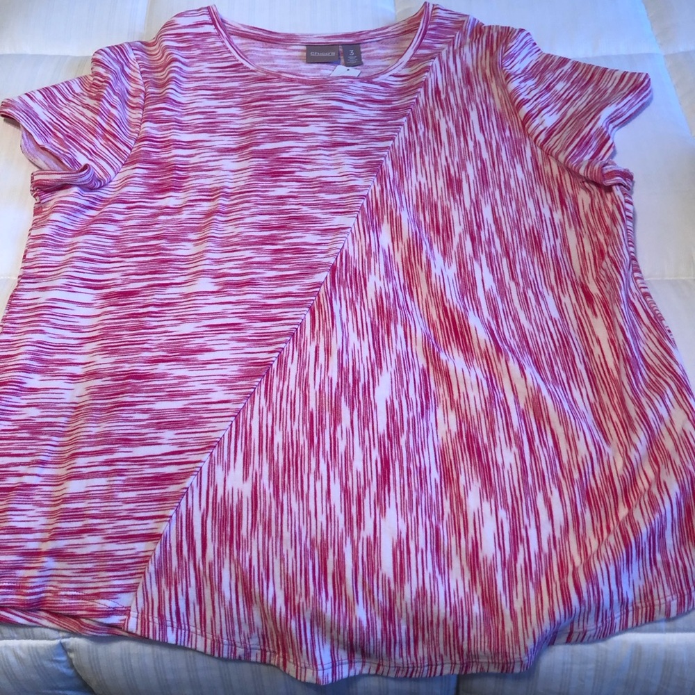 Chico Pink and white Top size 3